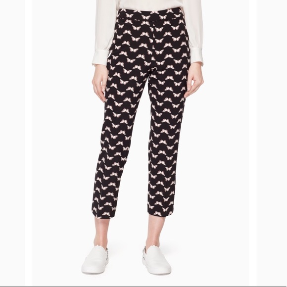 Kate Spade Butterfly Crepe Pant Size 4 - Picture 2 of 6